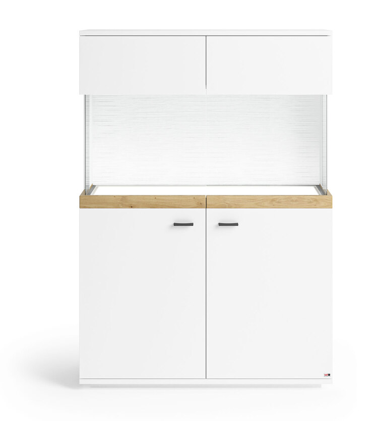 Highboard LANCASTER 100 x 145 cm Eiche Artisan