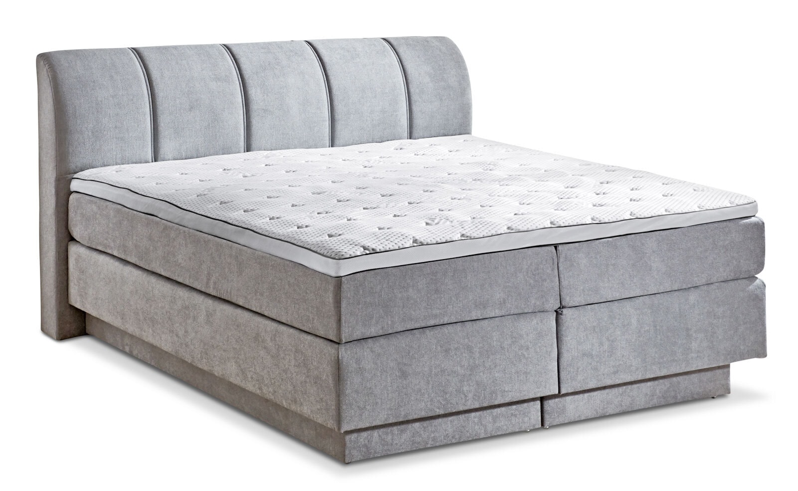 Boxspringbett OTTAWA 180 x 200 cm grau