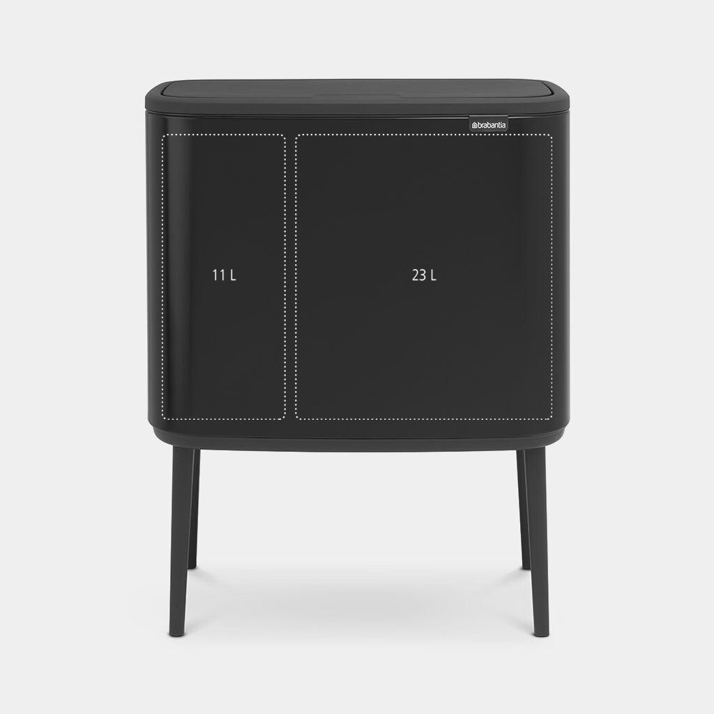 brabantia Mülleimer BO TOUCH BIN 11 + 23 Liter matt black