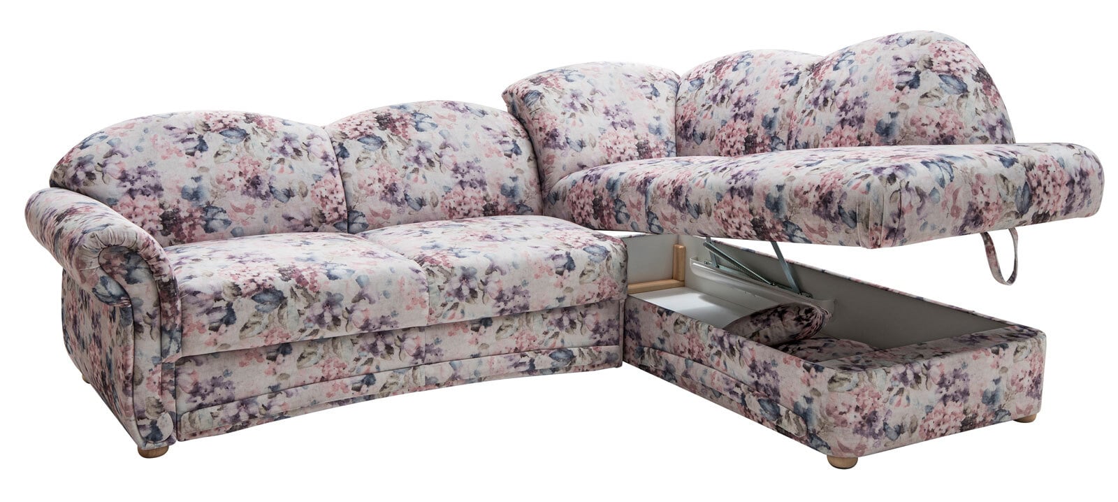 Ecksofa BARCELONA 194 x 124 cm floral