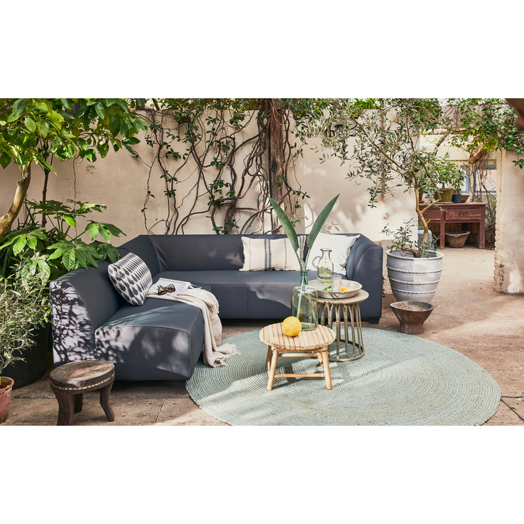 Loungesofa Outdoor HOLLANDIA 230 X 214 cm grau