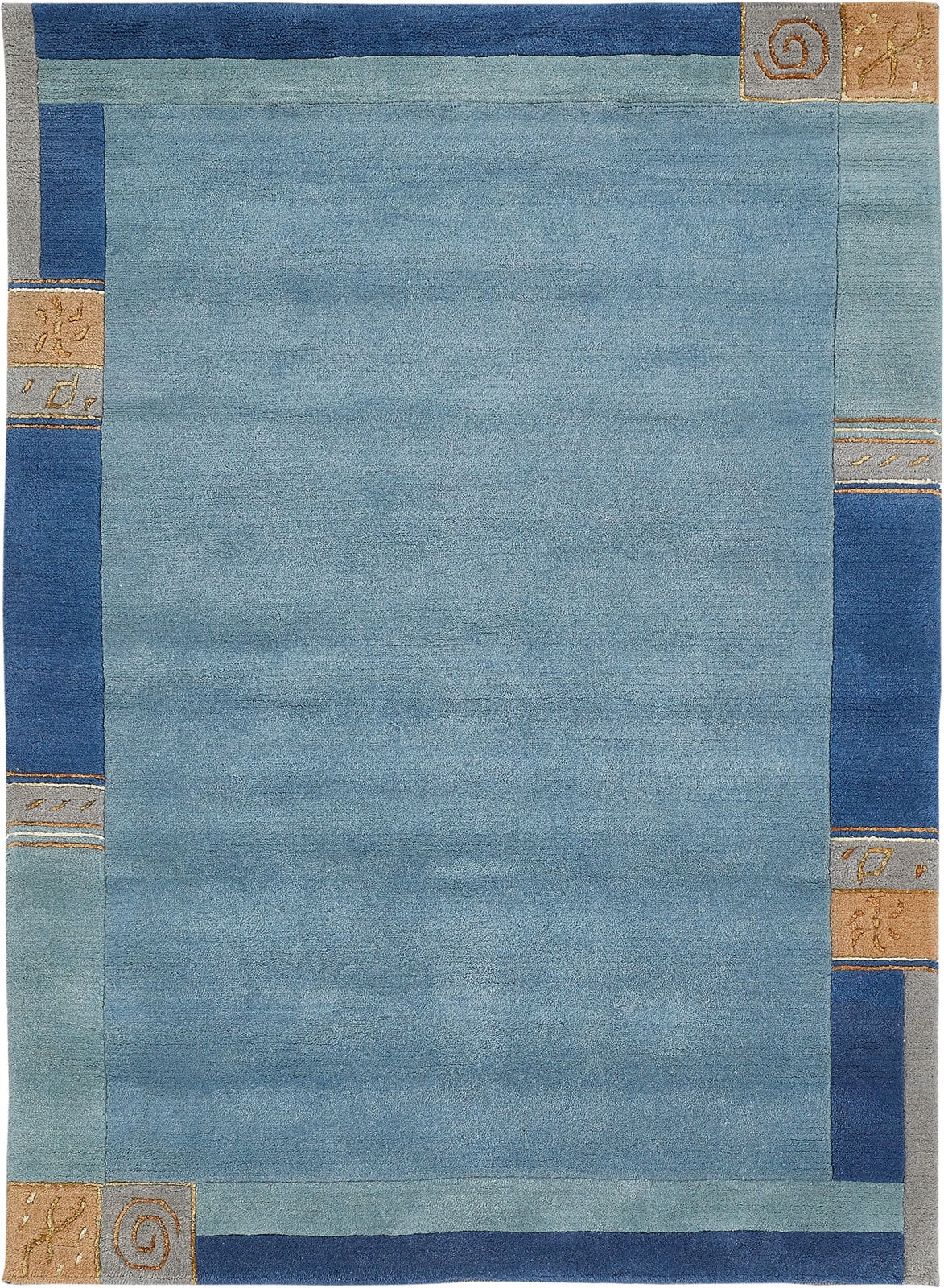 Teppich MANALI 70 x 140 cm blau