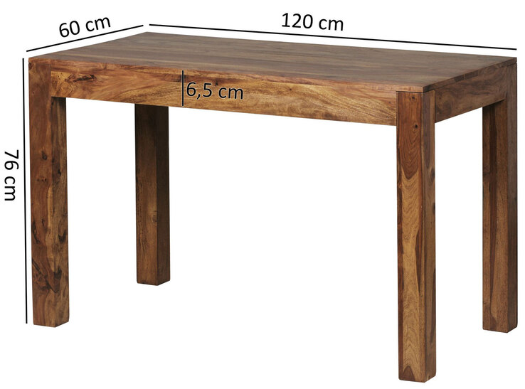 Esstisch 120 x 60 cm Sheesham massiv