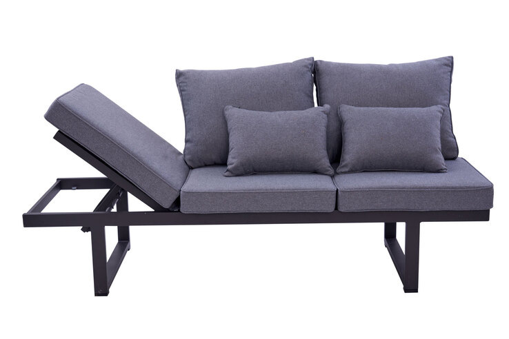 Garden FLAIR Gartensofa LINA anthrazit /grau