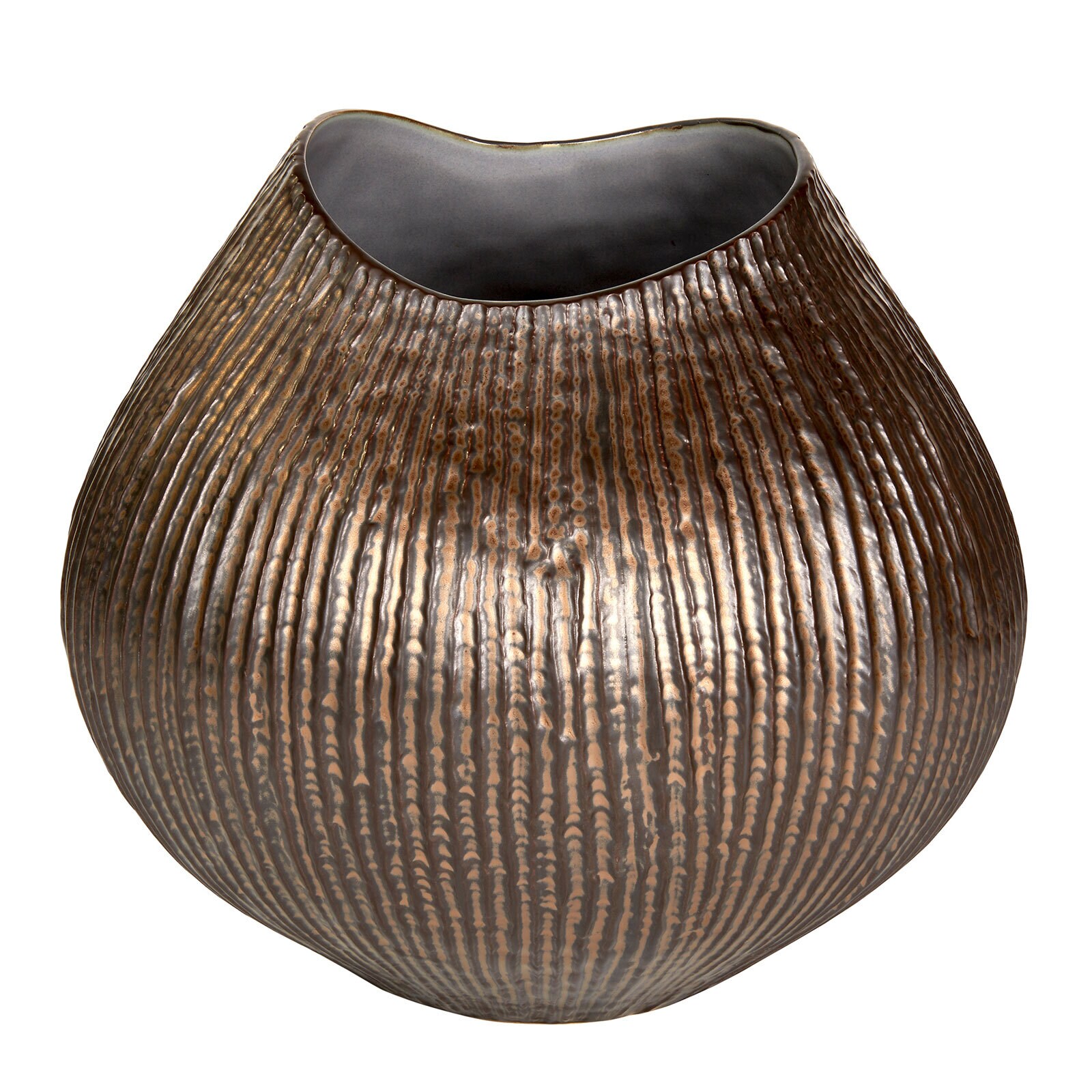 LAMBERT Vase MYAKO 25 cm bronzefarbig-metallic