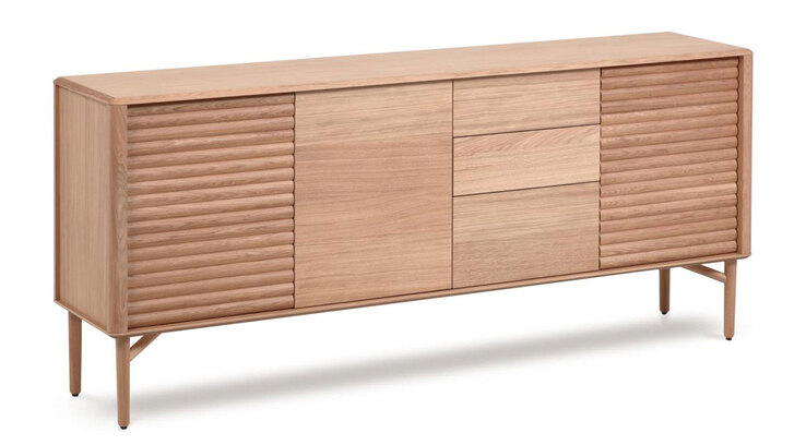 Kave Home Sideboard LENON 200 x 86 cm Eiche