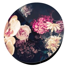 PRO ART Glas Art Bild BAROQUE FLOWERS II 20 cm