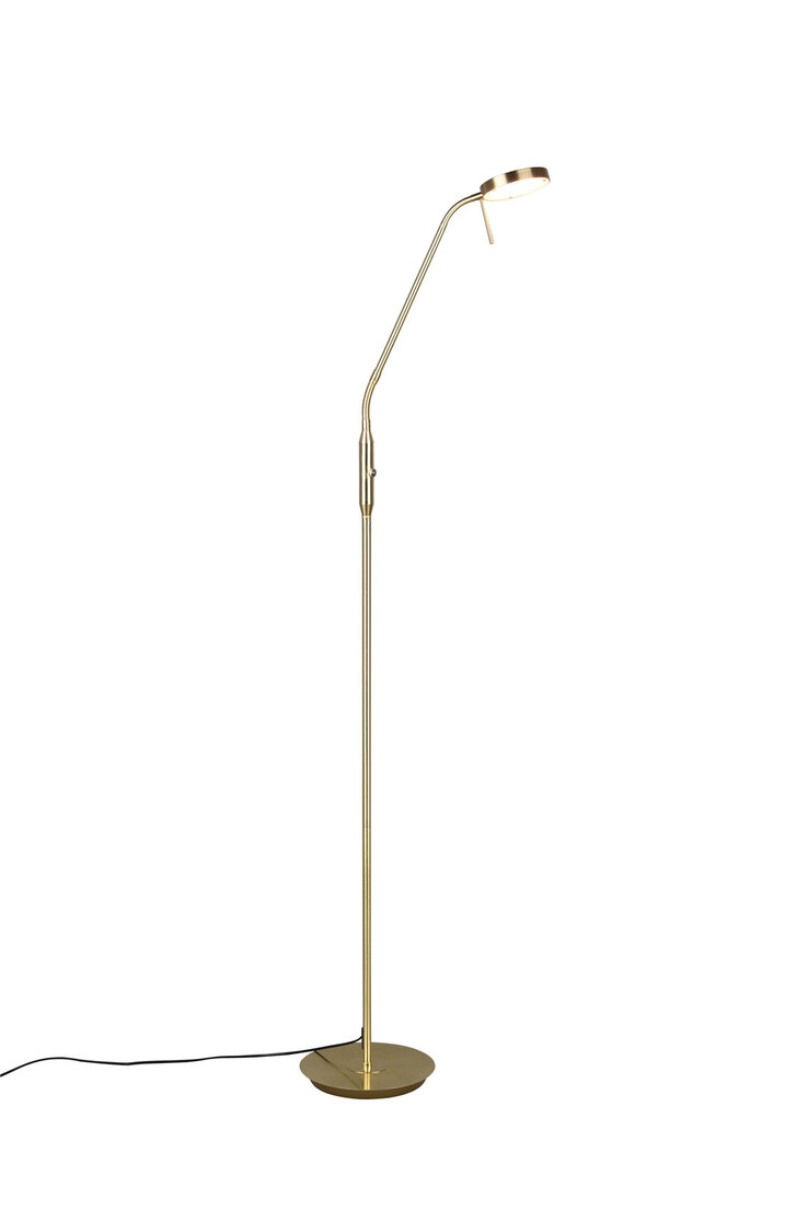 TRIO LED Stehlampe MONZA mattmessing