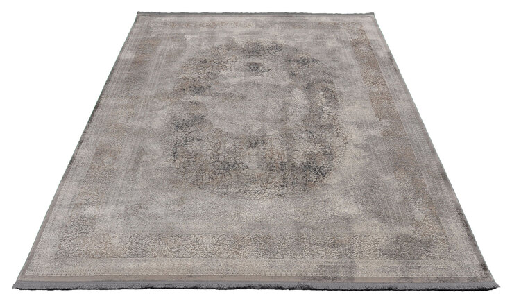 Webteppich VENECIA CLASSICO 160 x 230 cm grau/beige