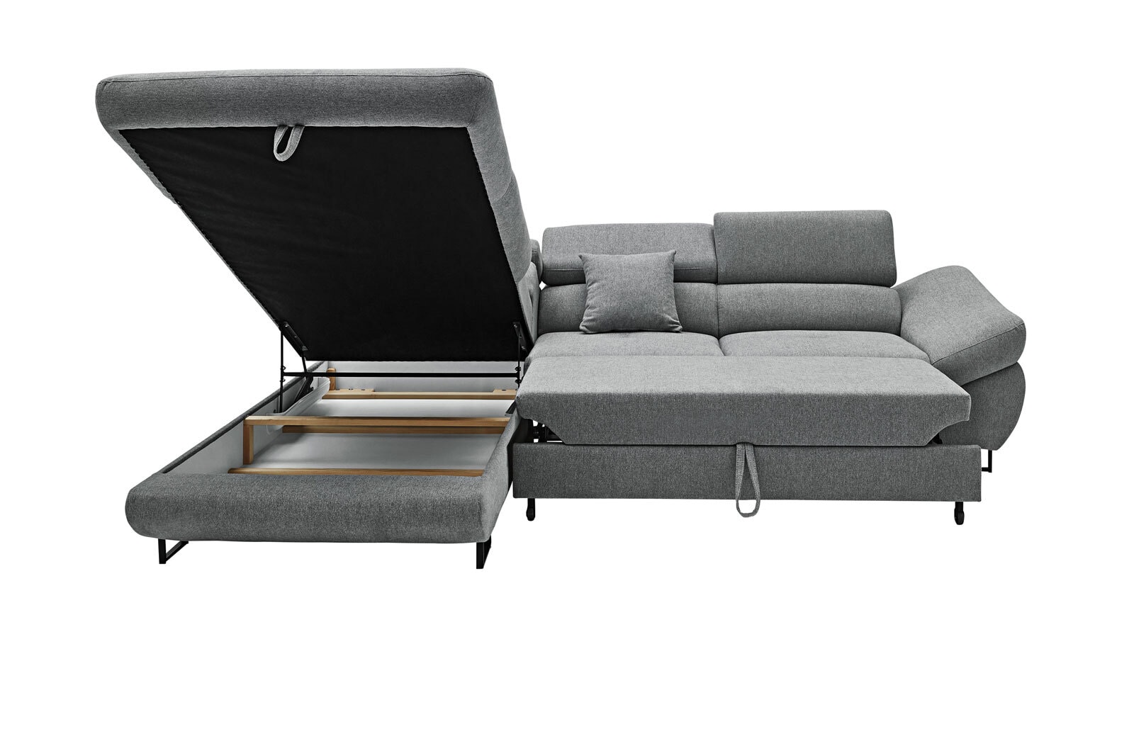 Ecksofa FABIO 235 x 280 cm Primo grau