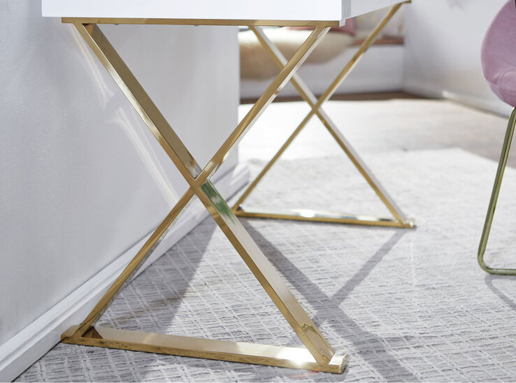 Schreibtisch 118 x 57 cm weiß