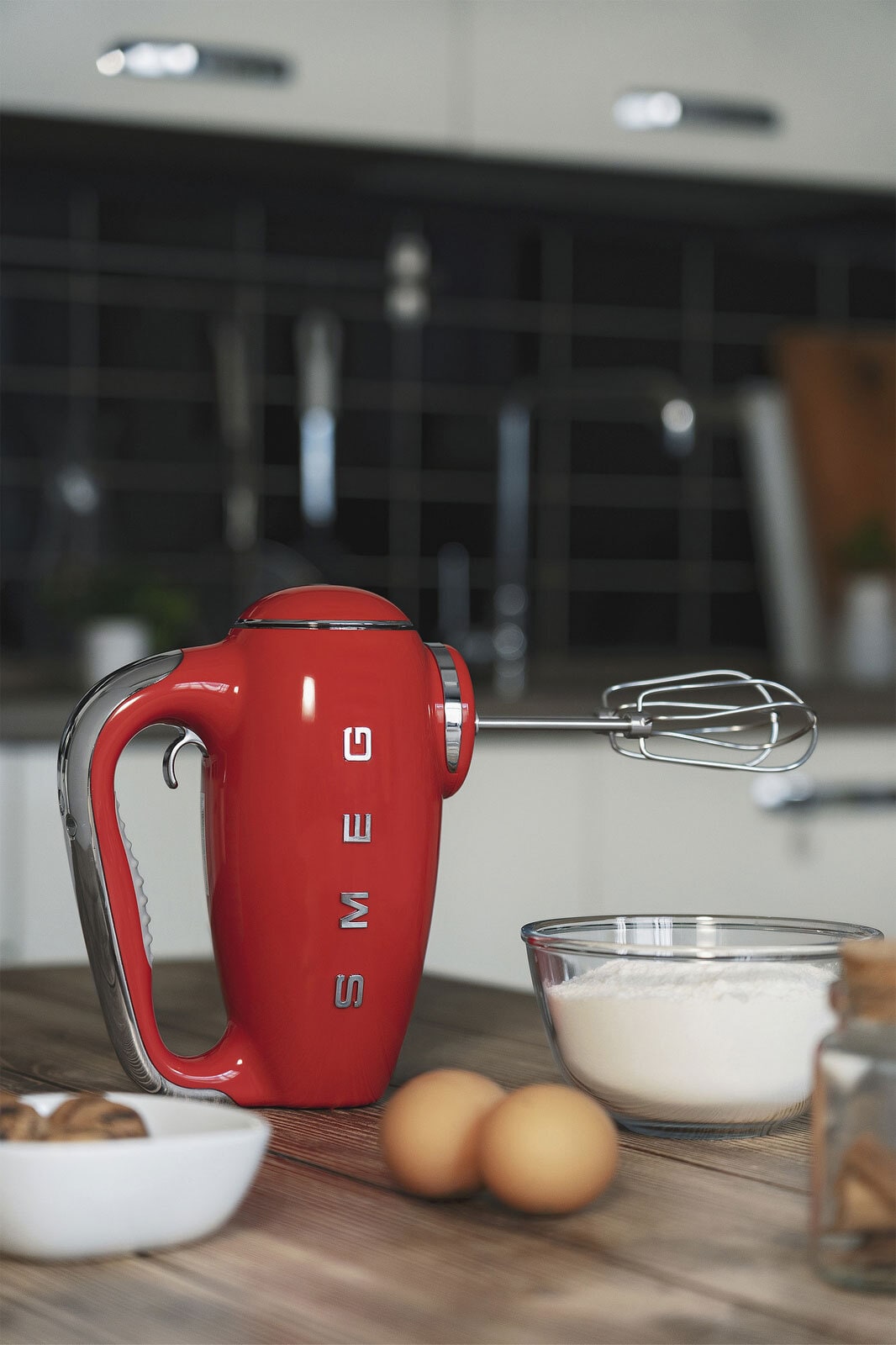 SMEG Handmixer rot