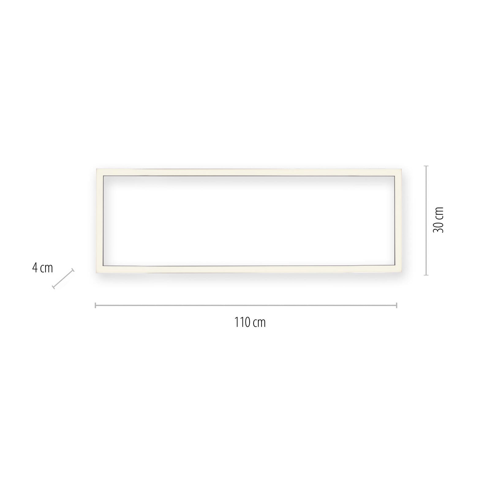 Paul Neuhaus LED Deckenlampe PURE-LINES 110 x 30 cm alufarbig