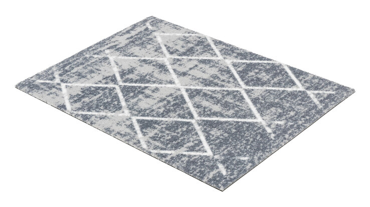 Fußmatte MIABELLA RAUTEN 50 x 70 cm hellgrau