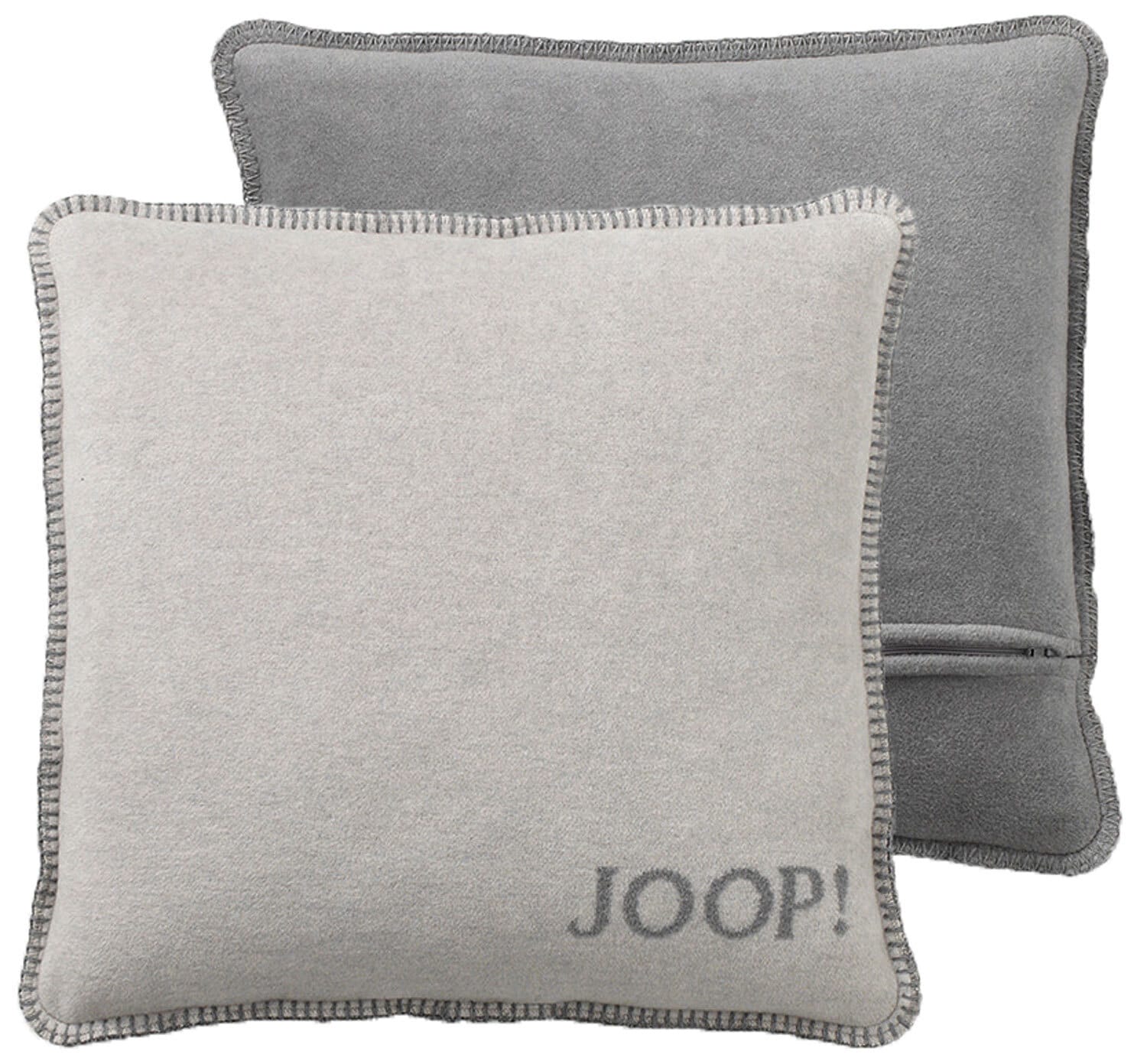 JOOP! Kissenhülle UNI DOUBLEFACE 50 x 50 cm grau 