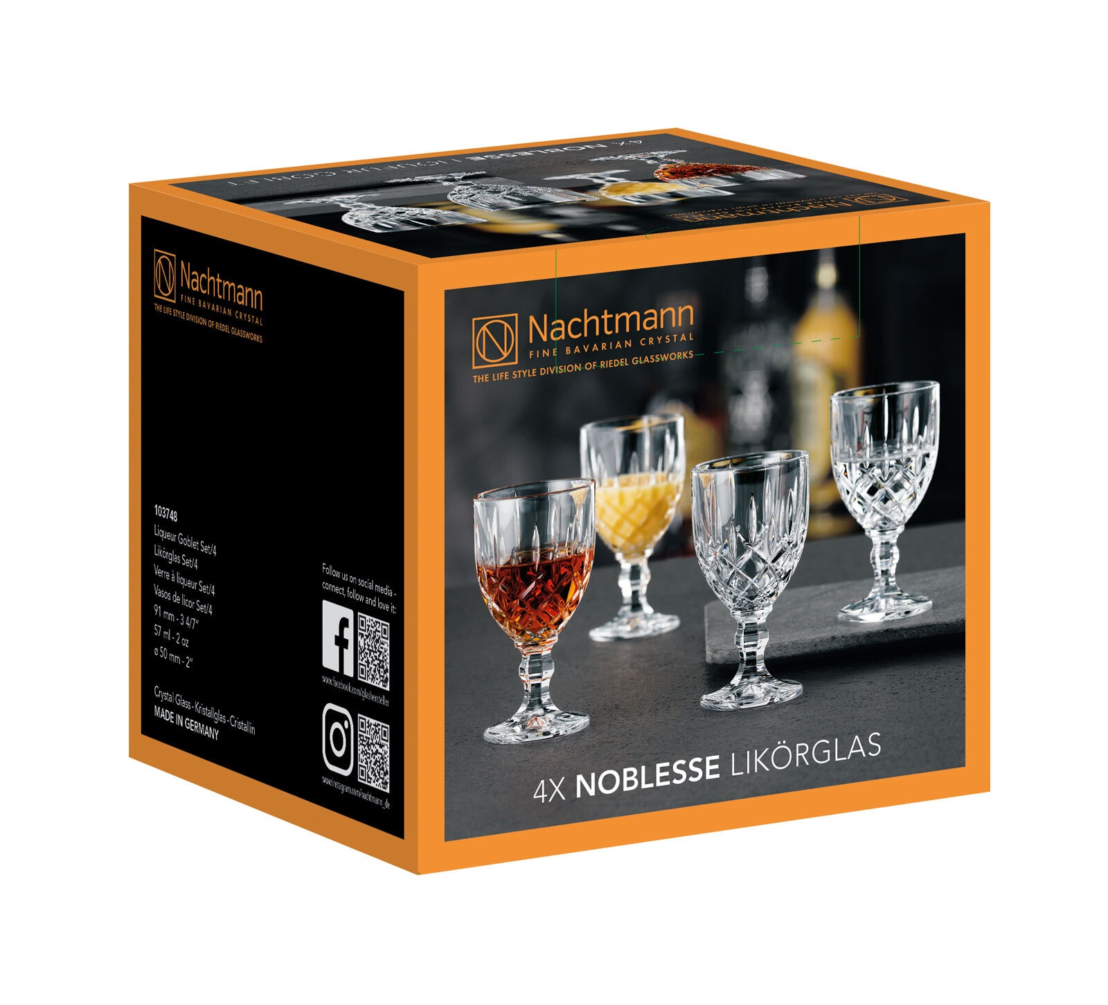 Nachtmann Likörglas NOBLESSE 4er Set - je 57 ml