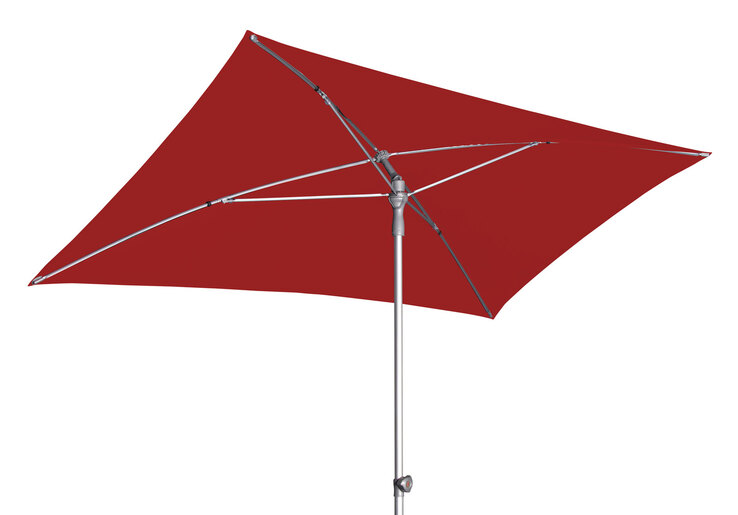 doppler Sonnenschirm ACT NEO 225 x 120 cm silberfarbig /rot