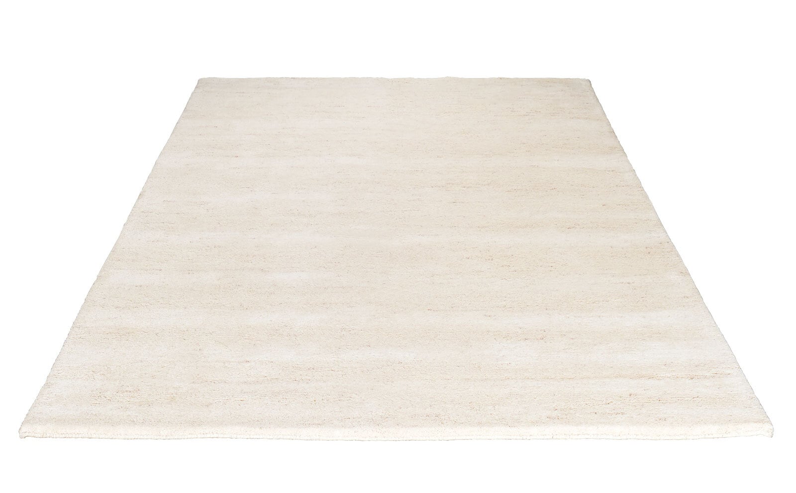 Handgeknüpfter Berber-Teppich CASABLANCA 140 x 200 cm beige/weiß