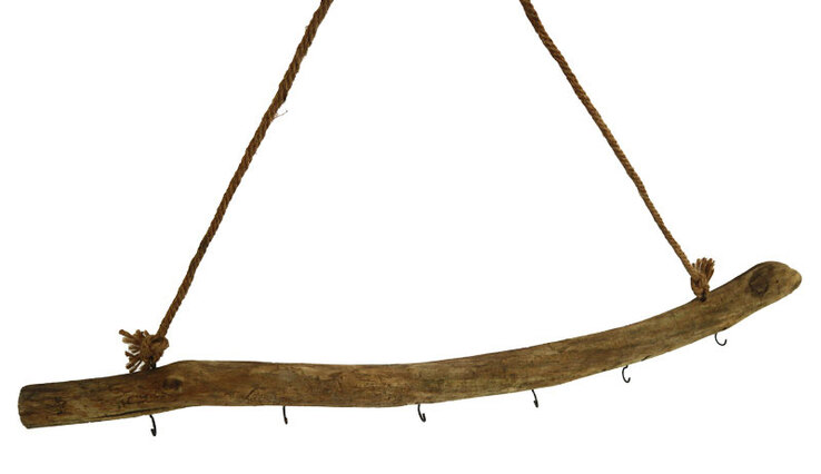 Holzhänger mit 6 Haken