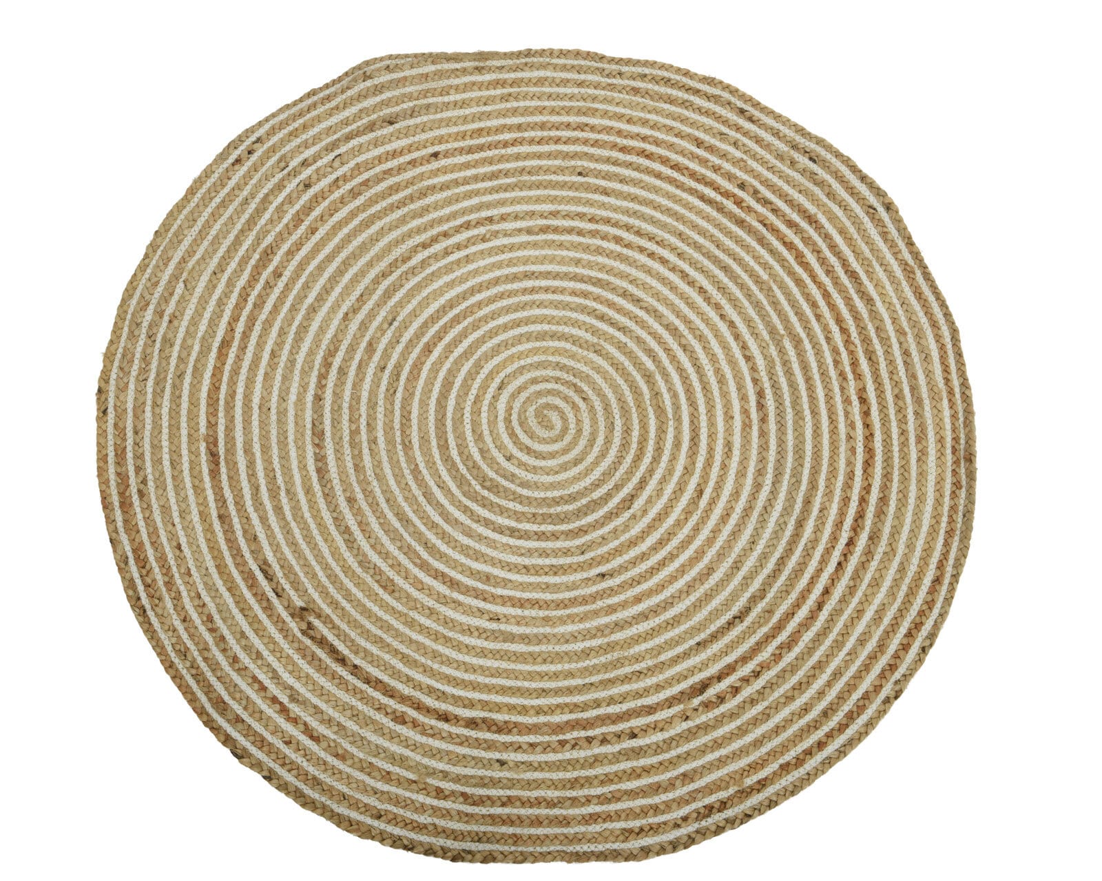 Jute Teppich 90 cm naturfarbig