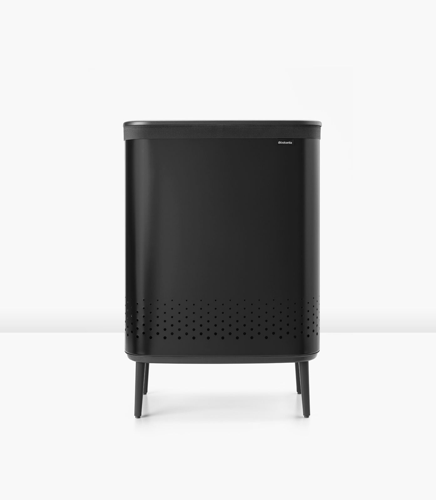 brabantia Wäschekorb BO 45 + 45 Liter schwarz