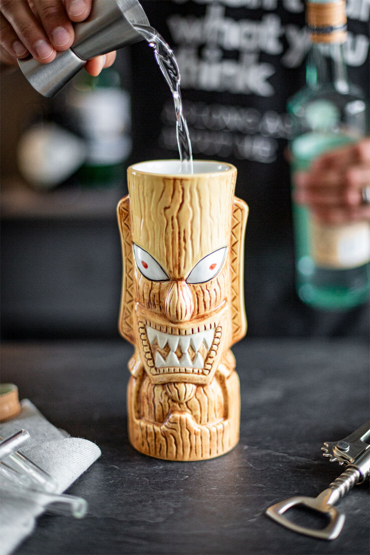 casaNOVA Becher-Set TIKI 4-teilig mehrfarbig Dolomit