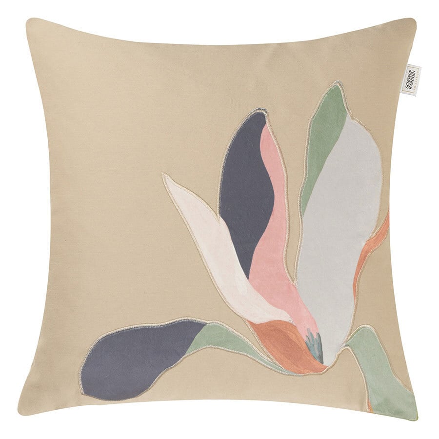 SCHÖNER WOHNEN-Kollektion Kissenhülle MAGNOLIA 45 x 45 cm sand/mehrfarbig