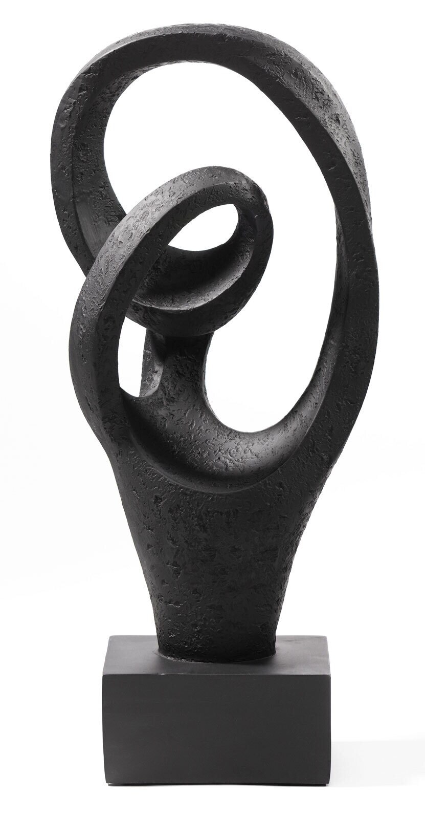 casaNOVA Deko Objekt Skulptur 45 cm schwarz