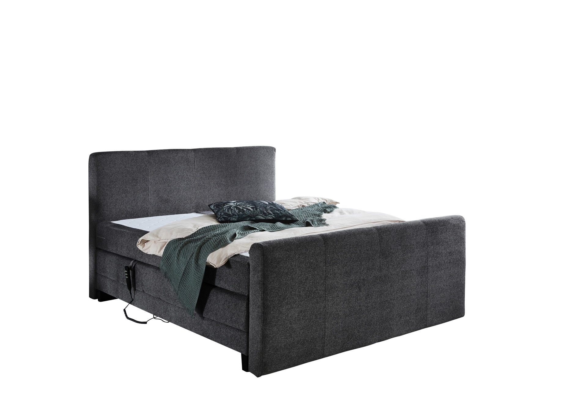 Boxspringbett LOCKPORT 180 x 200 cm anthrazit