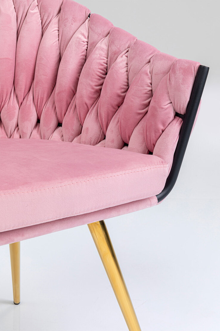 KARE DESIGN Armlehnenstuhl 2er Set rosa