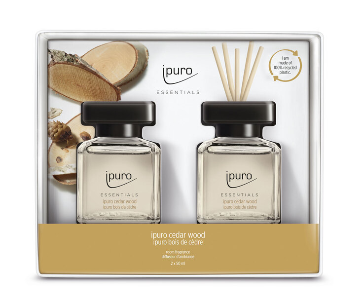 ipuro Raumduft Set ESSENTIALS Cedar Wood 2 x 50 ml