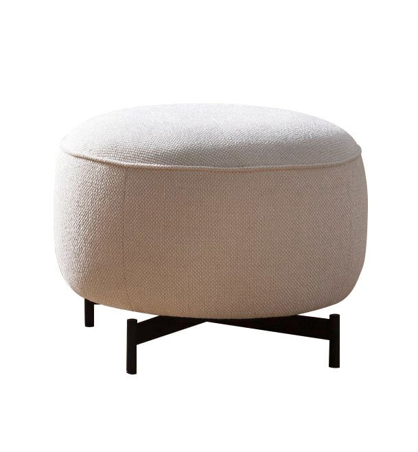 JOOP! Hocker 80 cm Stoffbezug wolkenbeige