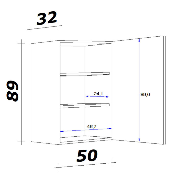 Hängeschrank NANO Buche
