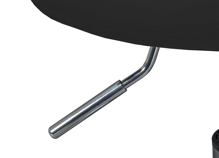 Hocker DIETER schwarz 33 x 50-66 x 33 cm
