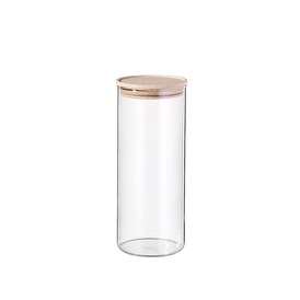 SIMAX Vorratsglas mit Holzdeckel 1500 ml Sicherheitsglas transparent 