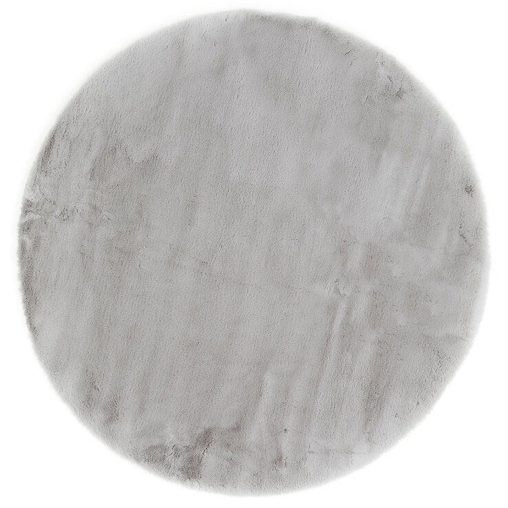 Teppich NOVARA 80 cm rund grau