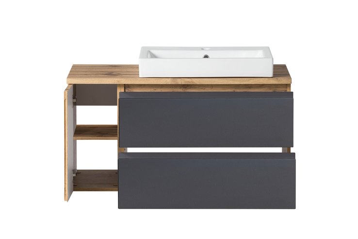 Bad-Waschtischkombination GENT grau 105cm