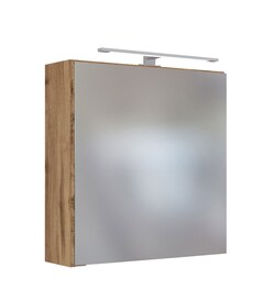 Spiegelschrank DAVOS 60 x 64 cm Wotan Eiche