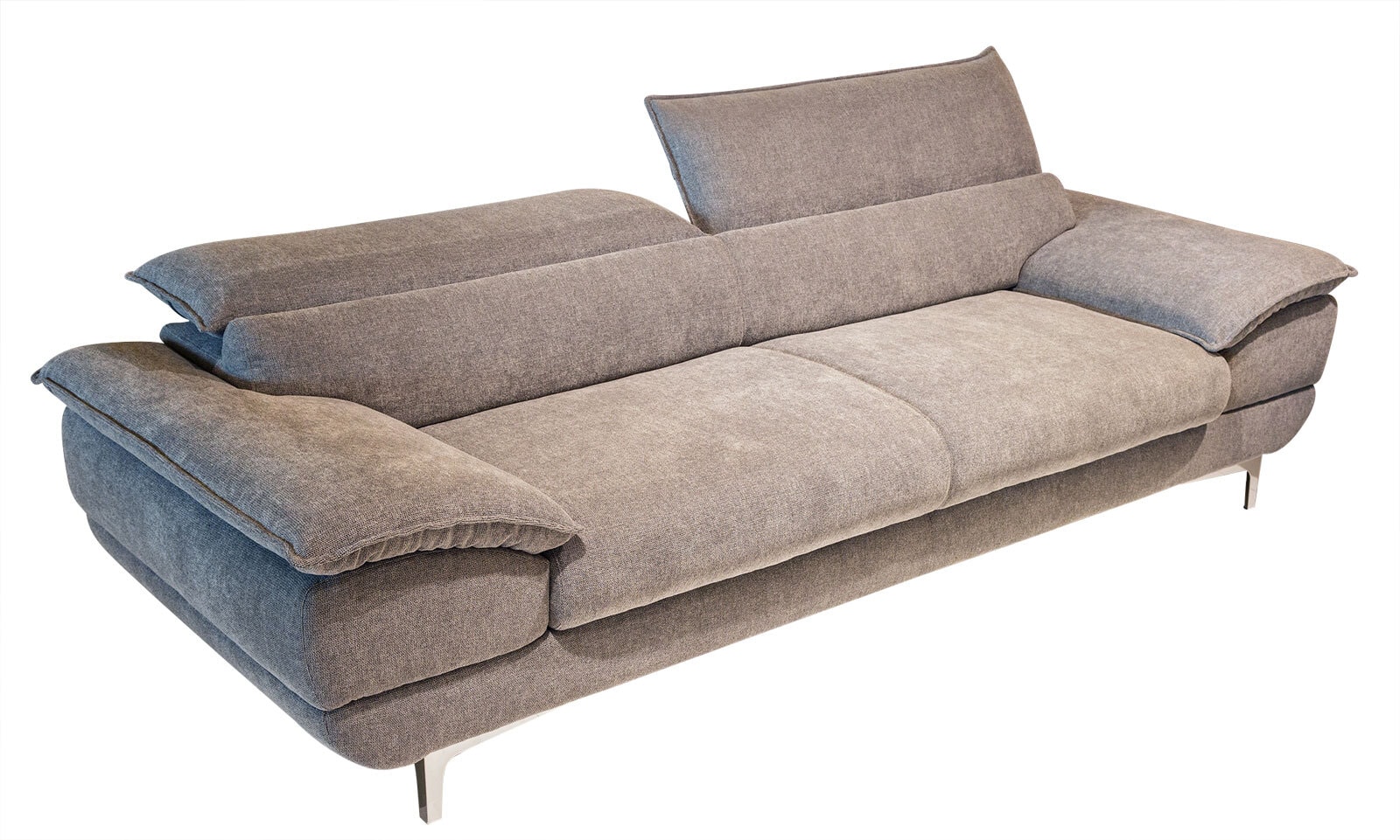 MONDO Sofa 3-Sitzer HOYA 244 cm Stoff grau