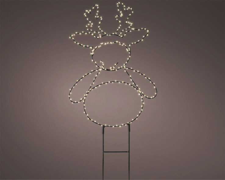 Lichtobjekt LED Gartenstecker Rentier BO OUTDOOR 47 cm