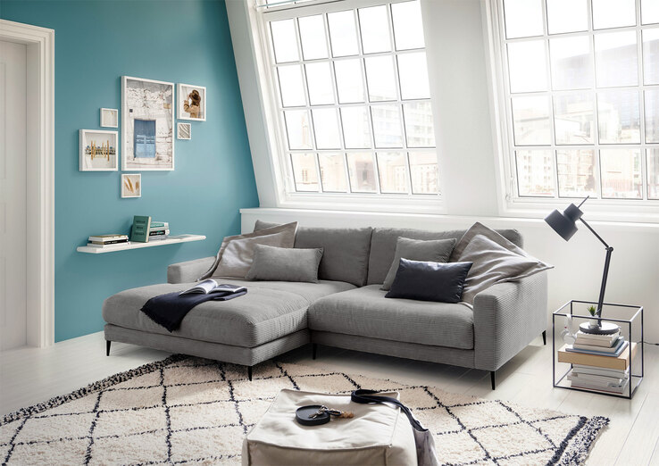 Ole Gunderson Ecksofa DOWNTOWN 170 x 272 cm Cord dark grey