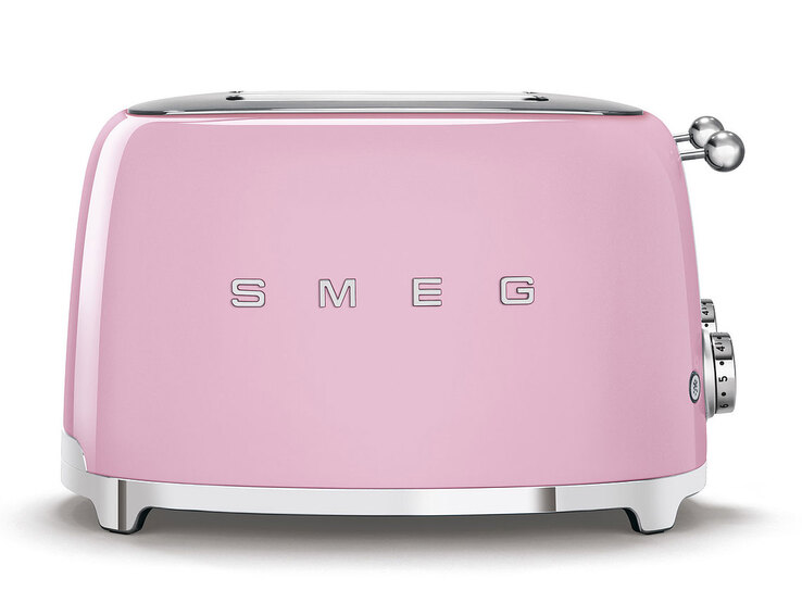 SMEG Toaster 4-Schlitz Retro Cadillac Pink