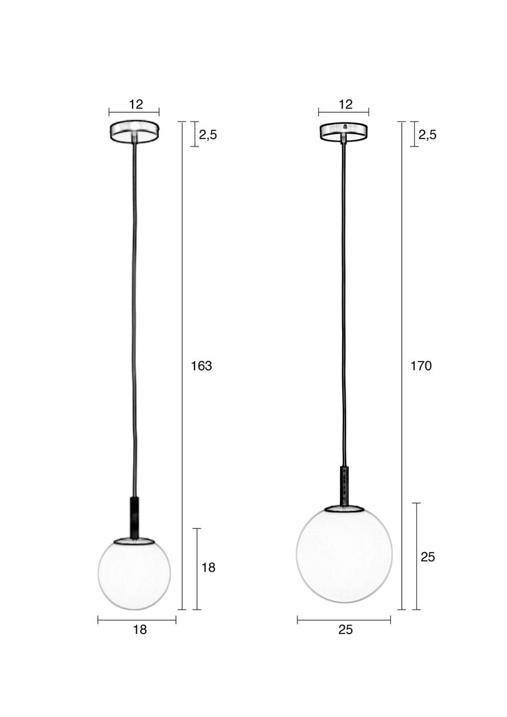 zuiver Retrofit Hängelampe ORION 25 cm