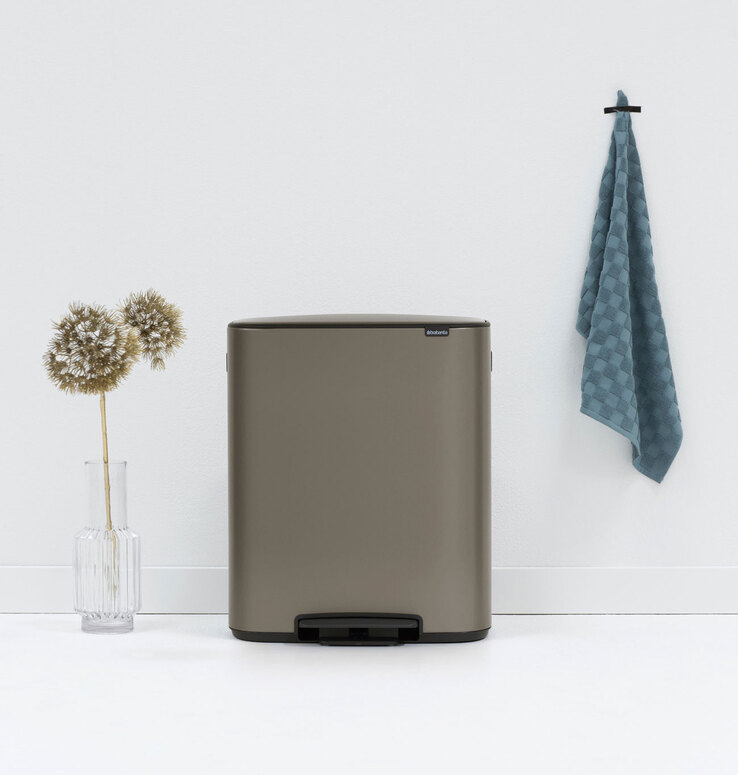 brabantia Treteimer BO 60 Liter platinum
