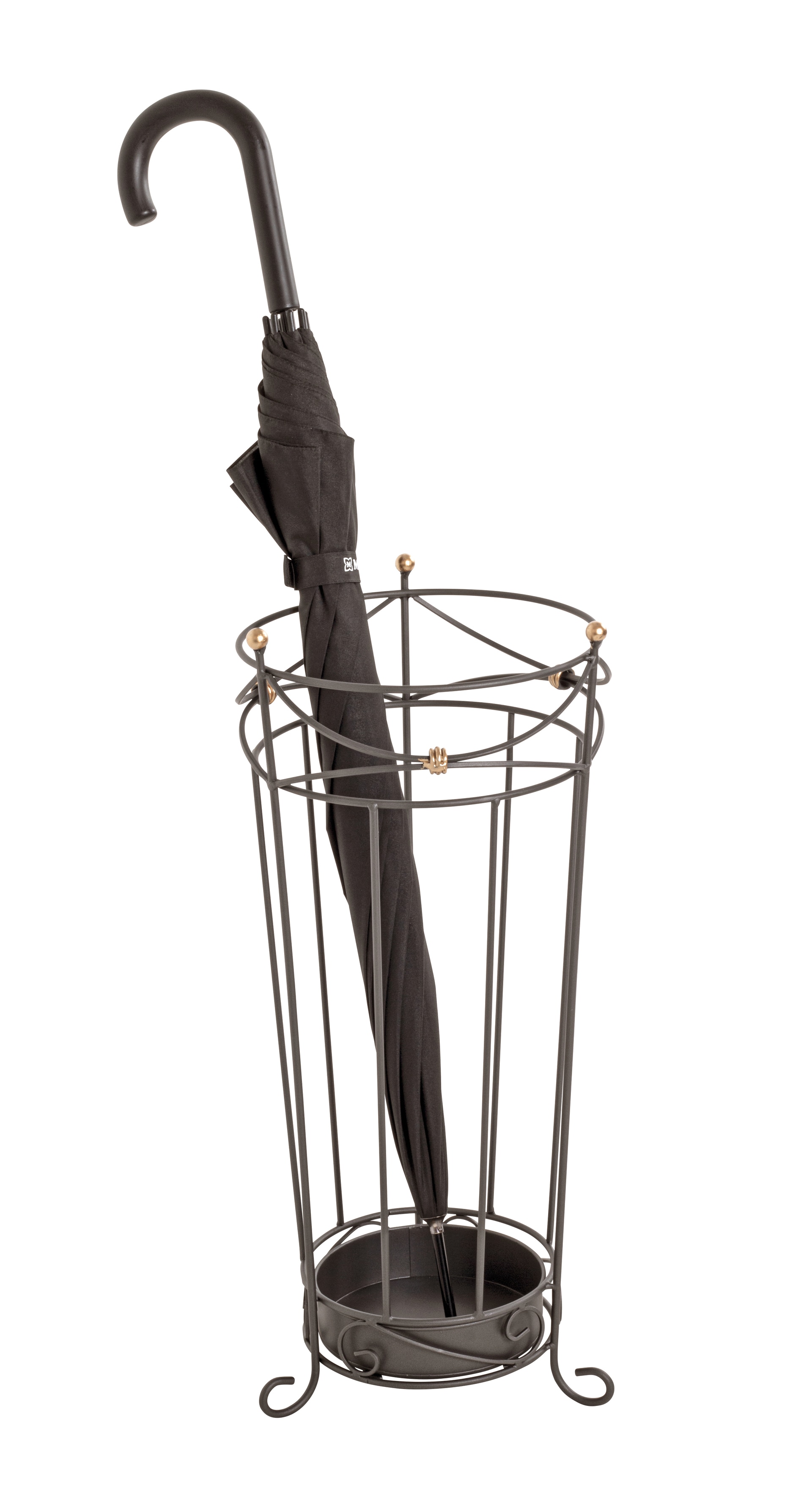 Schirmständer OPERA 55 x 24 cm Stahl grau