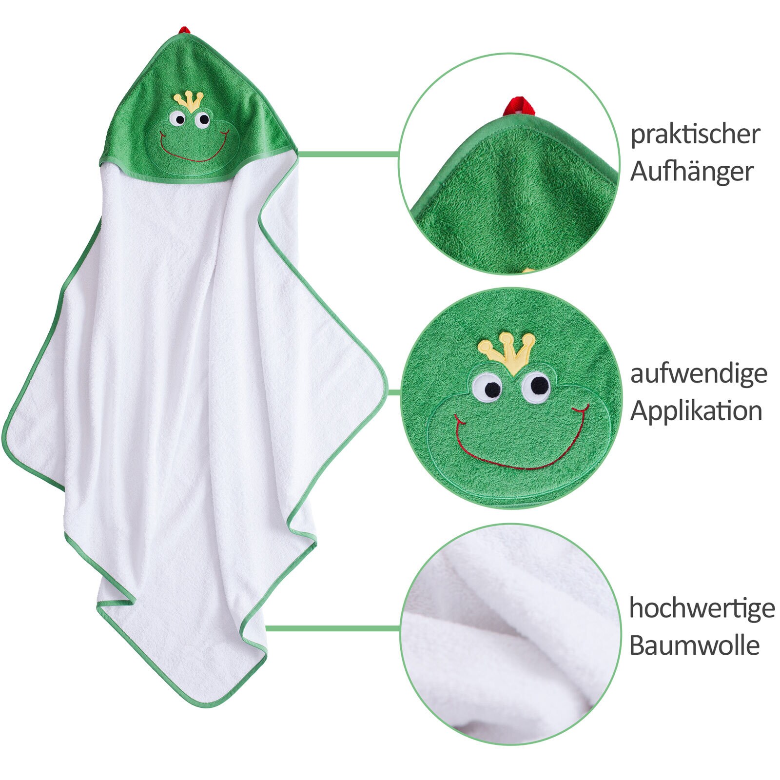 Smithy Frottier-Set FROSCHKÖNIG 3-teilig grün