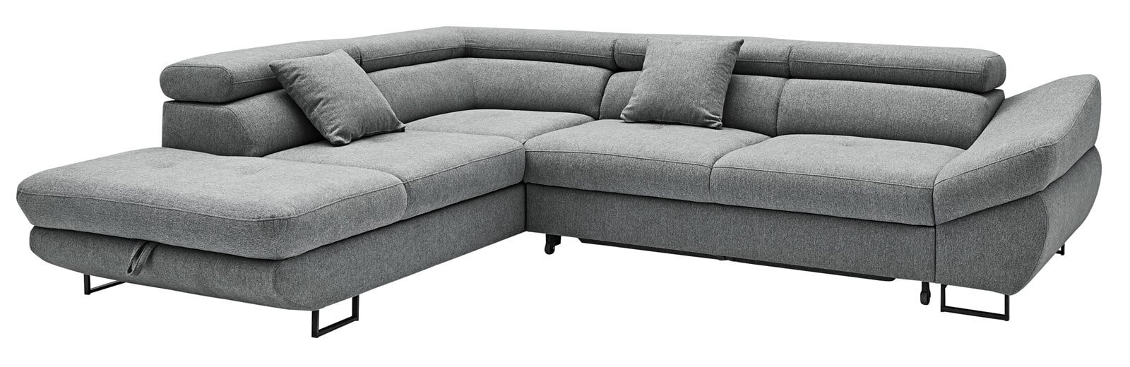 Ecksofa FABIO 235 x 280 cm Primo grau