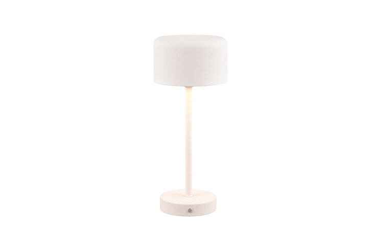 RL Akku LED Tischlampe JEFF 30 cm weiß