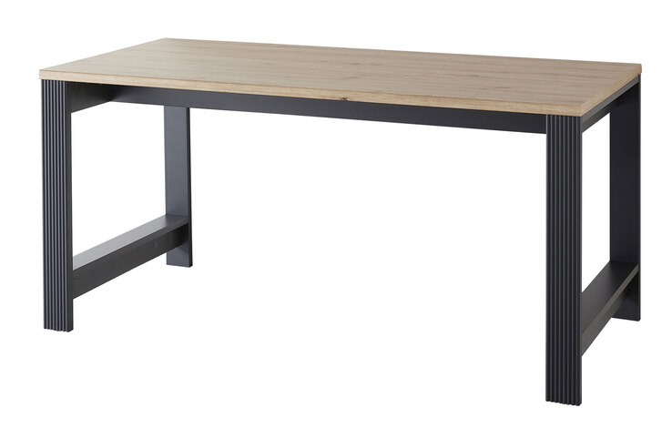 CASAVANTI Schreibtisch JASMIN 160 x 80 cm Graphit/ Artisan Eiche