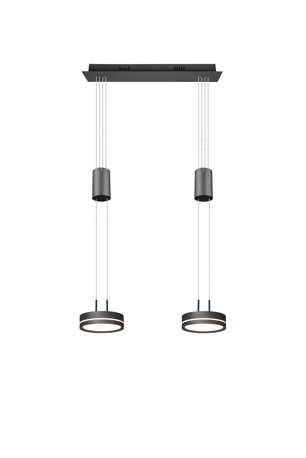 TRIO LED Pendellampe FRANKLIN 2-flg anthrazit